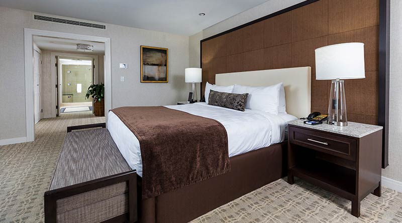 sky tower luxury suite bed